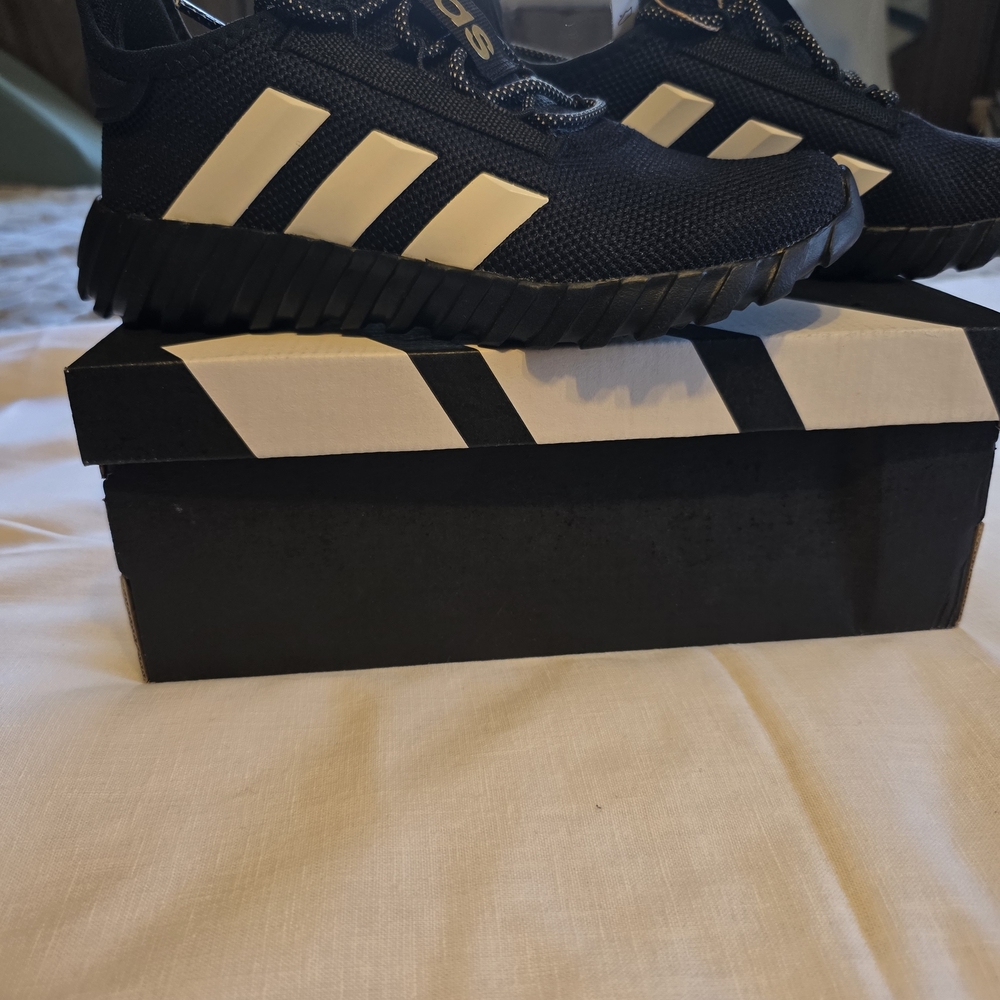Adidas  Kids Black and White Sneakers